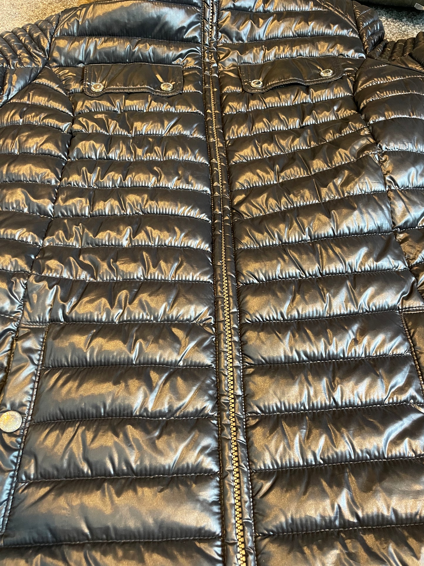 Barbour International Long Coat Size 14