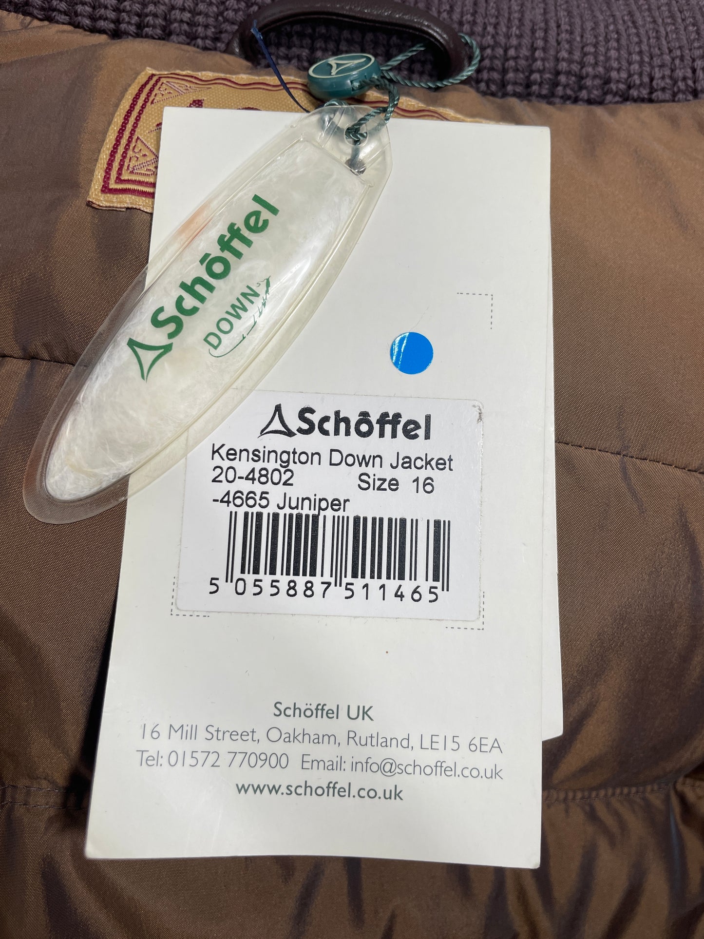 Schoffel Kensington Juniper Down Coat Size 16 New With Tags