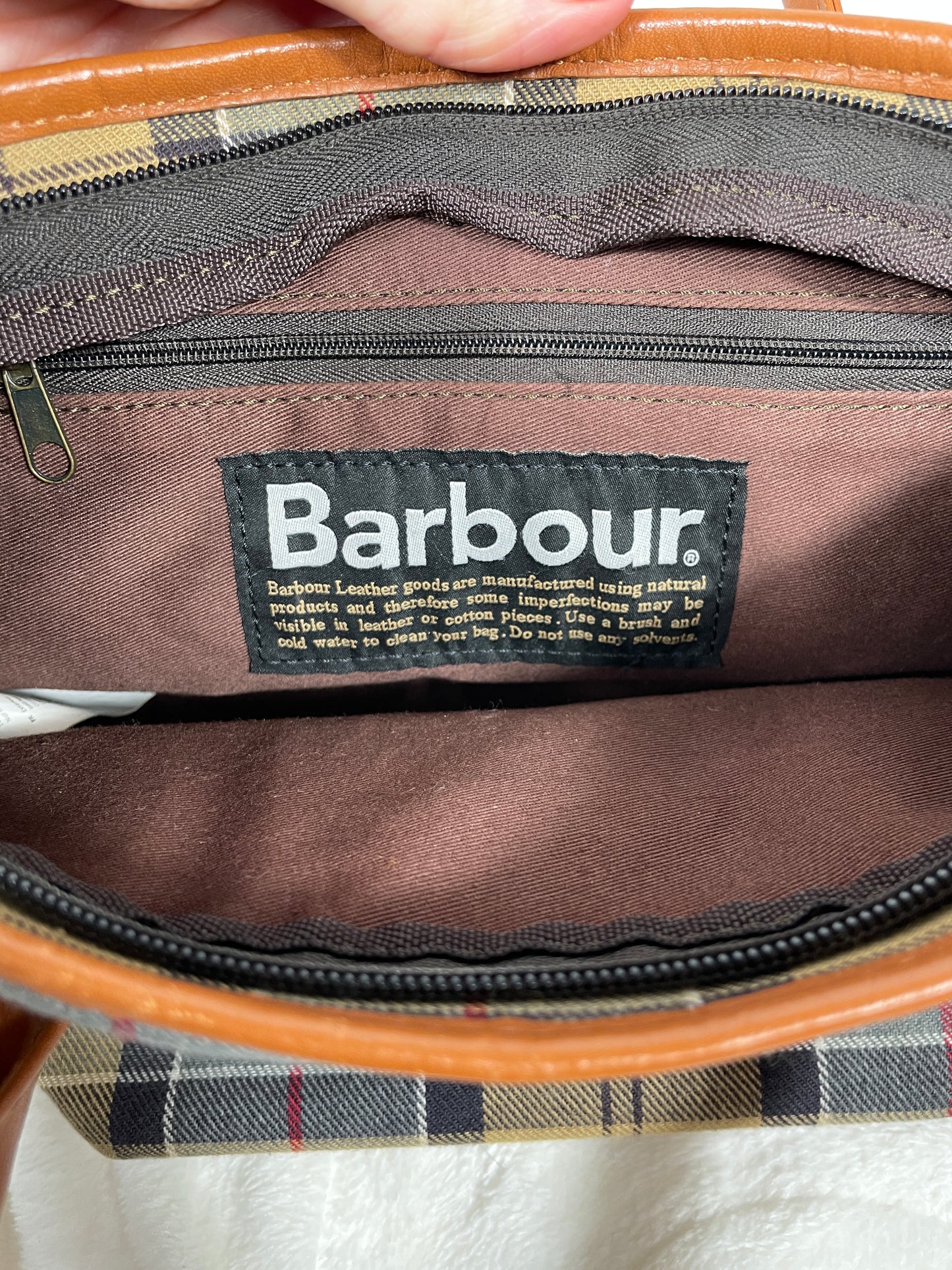 Barbour Tartan Bag