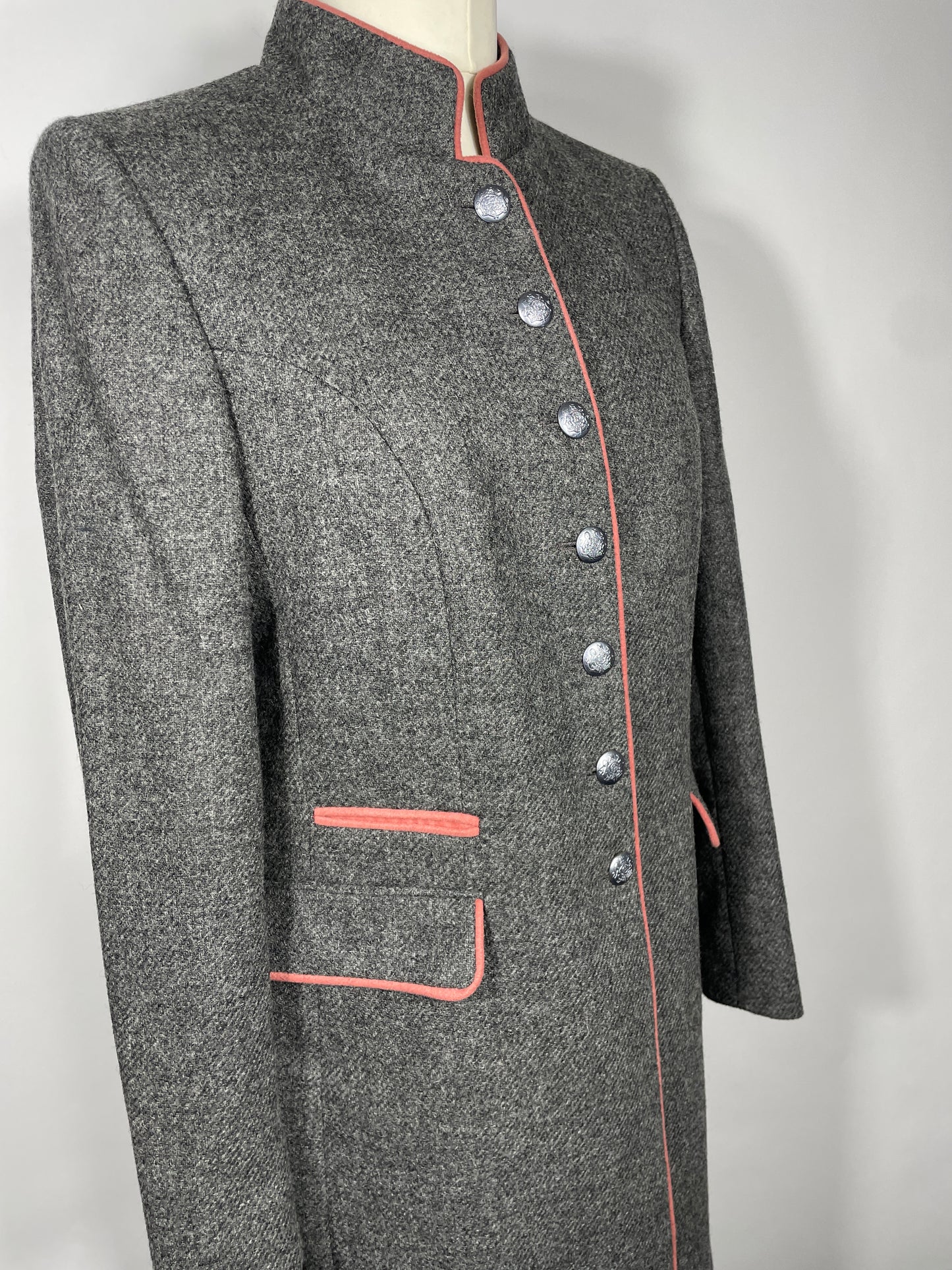 Shetland Moon Long Tweed Jacket Size 14