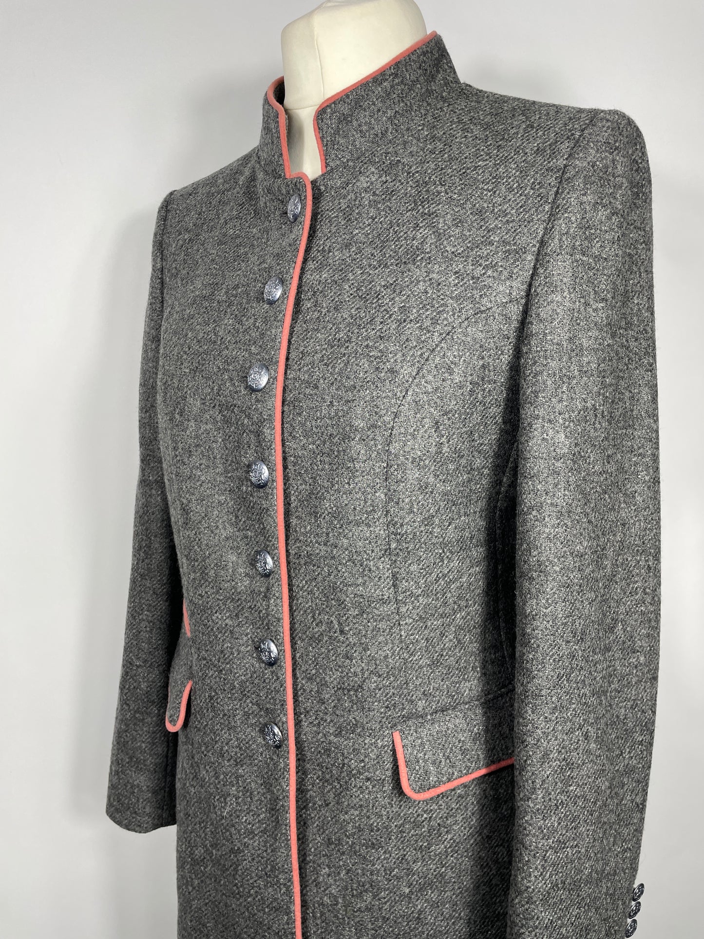 Shetland Moon Long Tweed Jacket Size 14