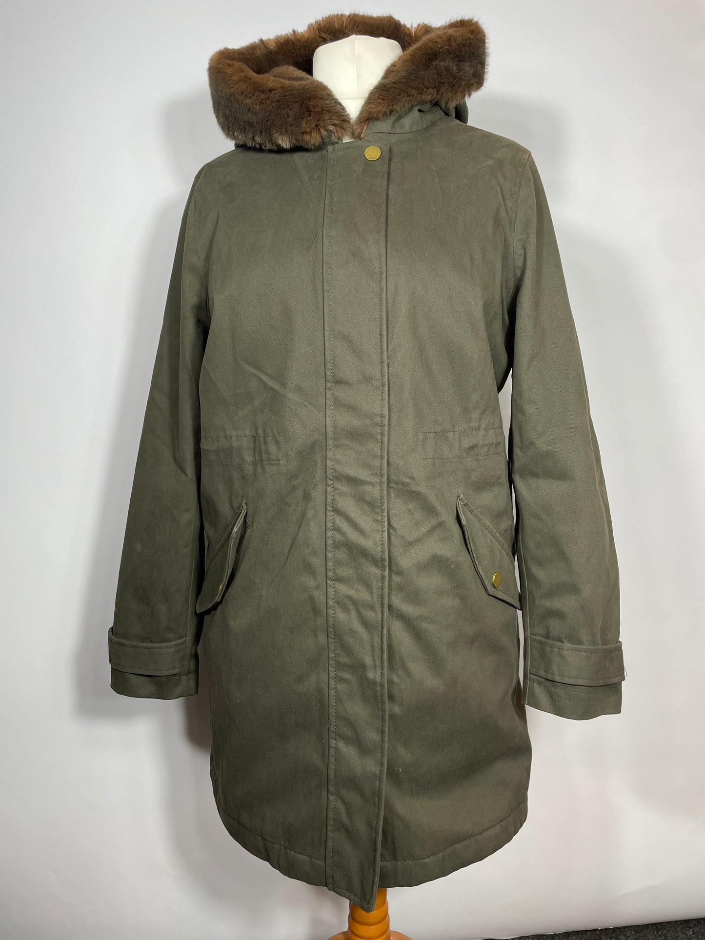Joules Parka Style Waterproof Coat Size 16