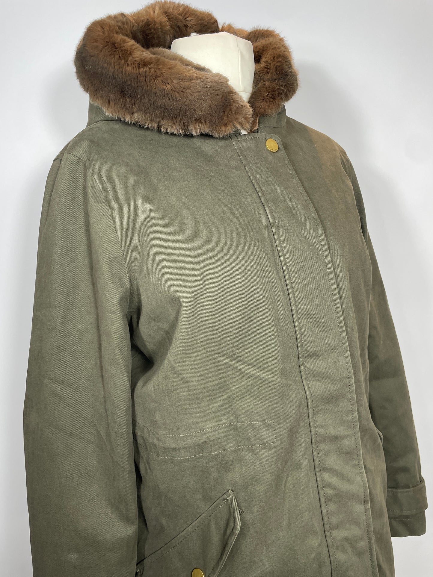 Joules Parka Style Waterproof Coat Size 16