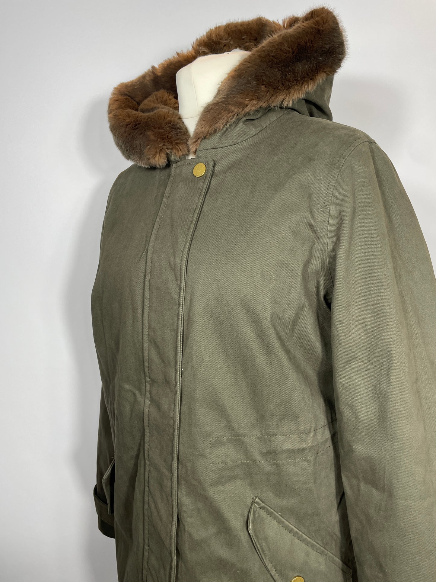 Joules Parka Style Waterproof Coat Size 16