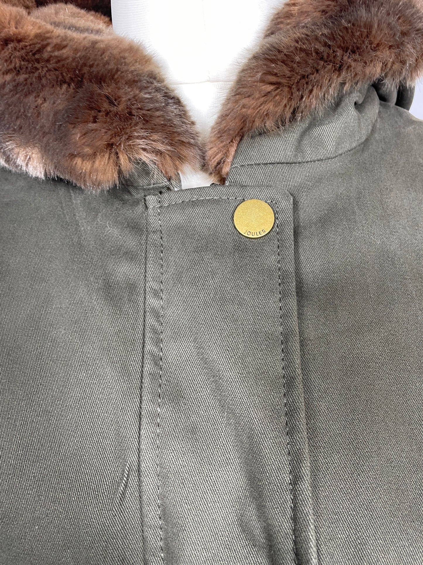 Joules Parka Style Waterproof Coat Size 16