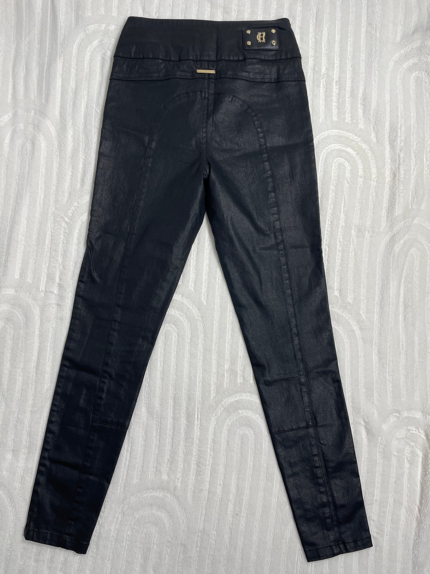 Holland Cooper Leather Look Jeans Size 12