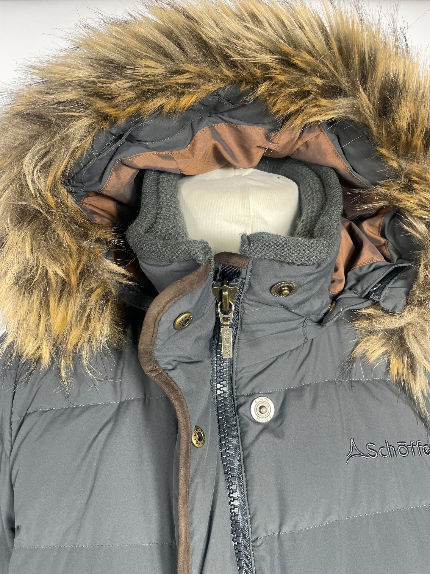 Schoffel Mayfair Down Coat Size 16 Gunmetal