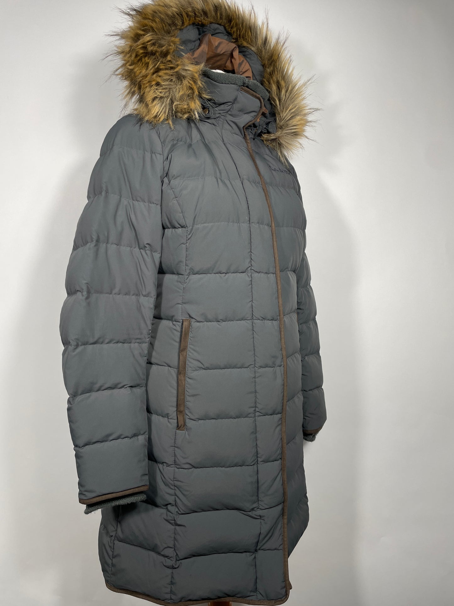 Schoffel Mayfair Down Coat Size 16 Gunmetal
