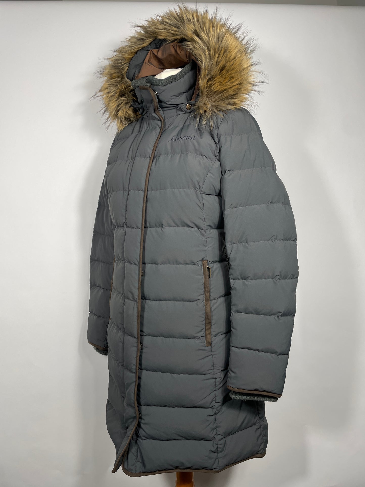 Schoffel Mayfair Down Coat Size 16 Gunmetal