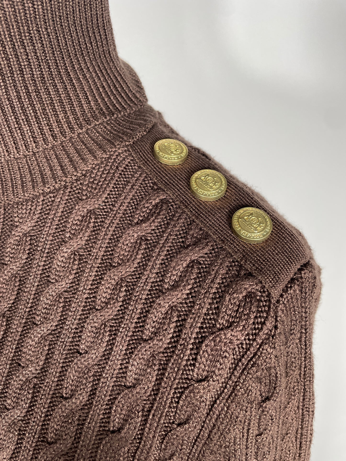 Holland Cooper Polo Neck Jumper Size L