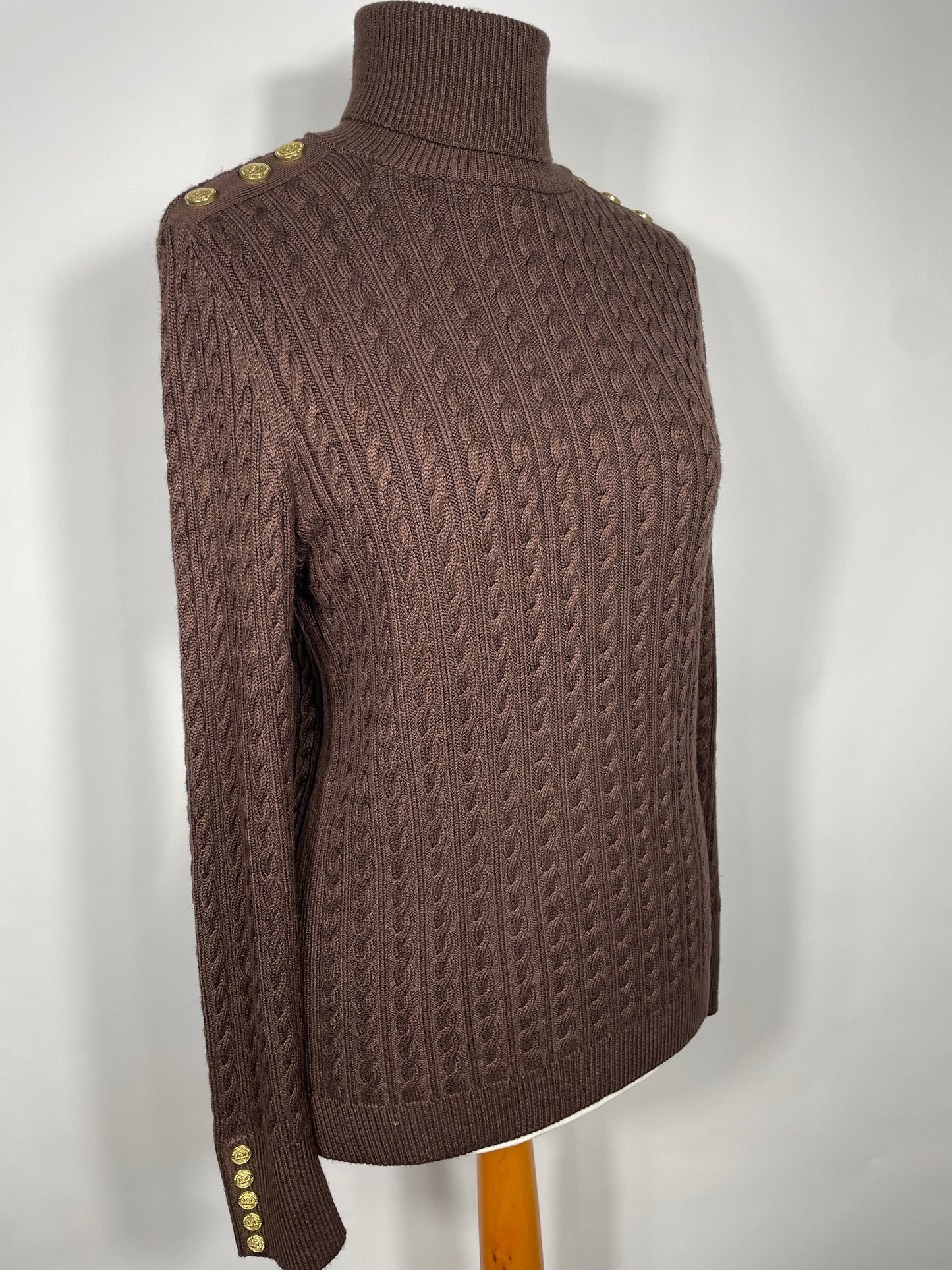 Holland Cooper Polo Neck Jumper Size L