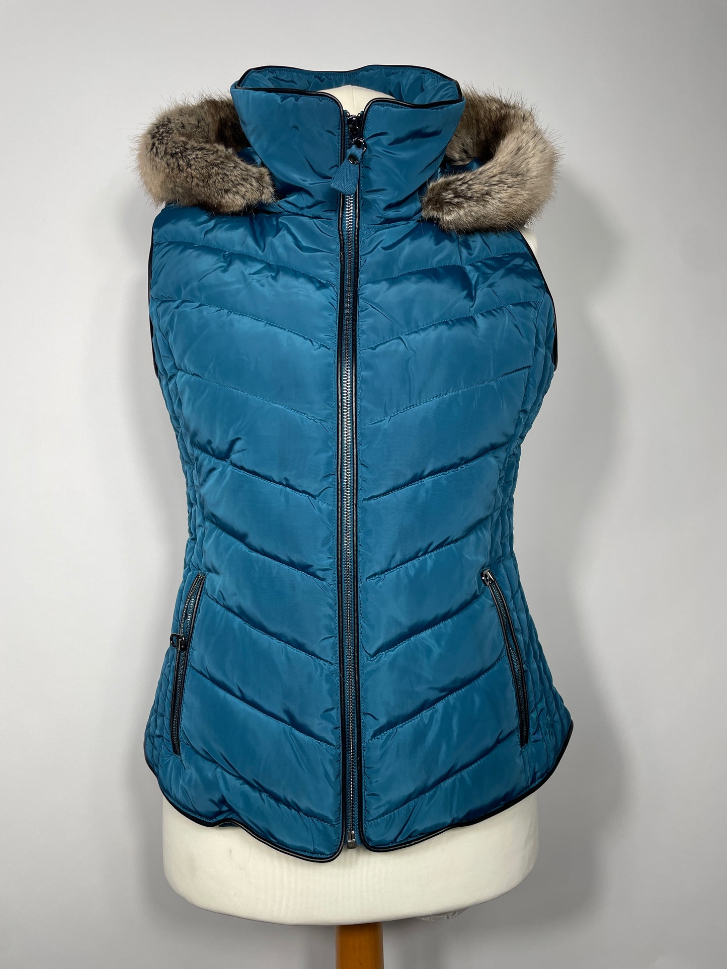 Joules Teal Gilet Size 14