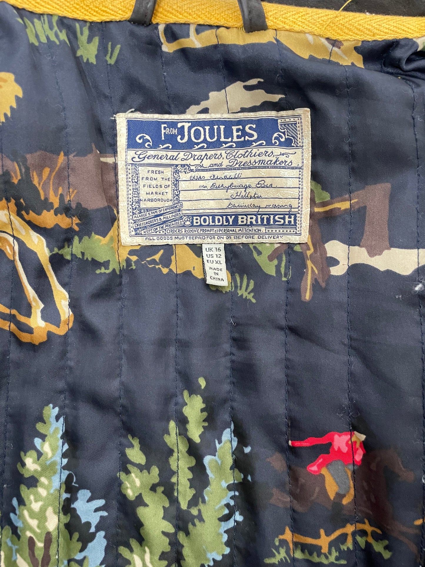 Joules Field Coat Size 16