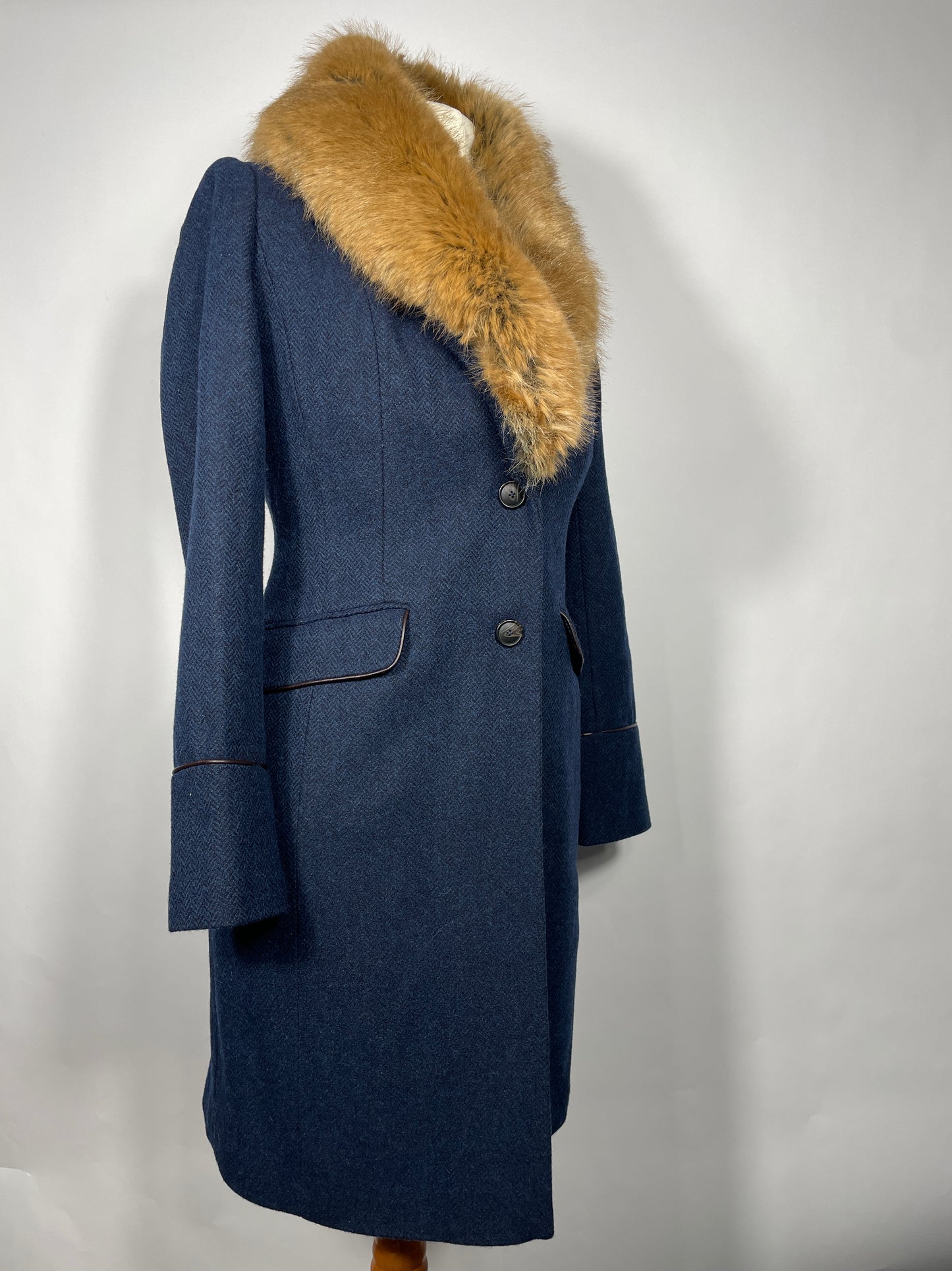 Joules Langley Coat 'Navy Tweed'