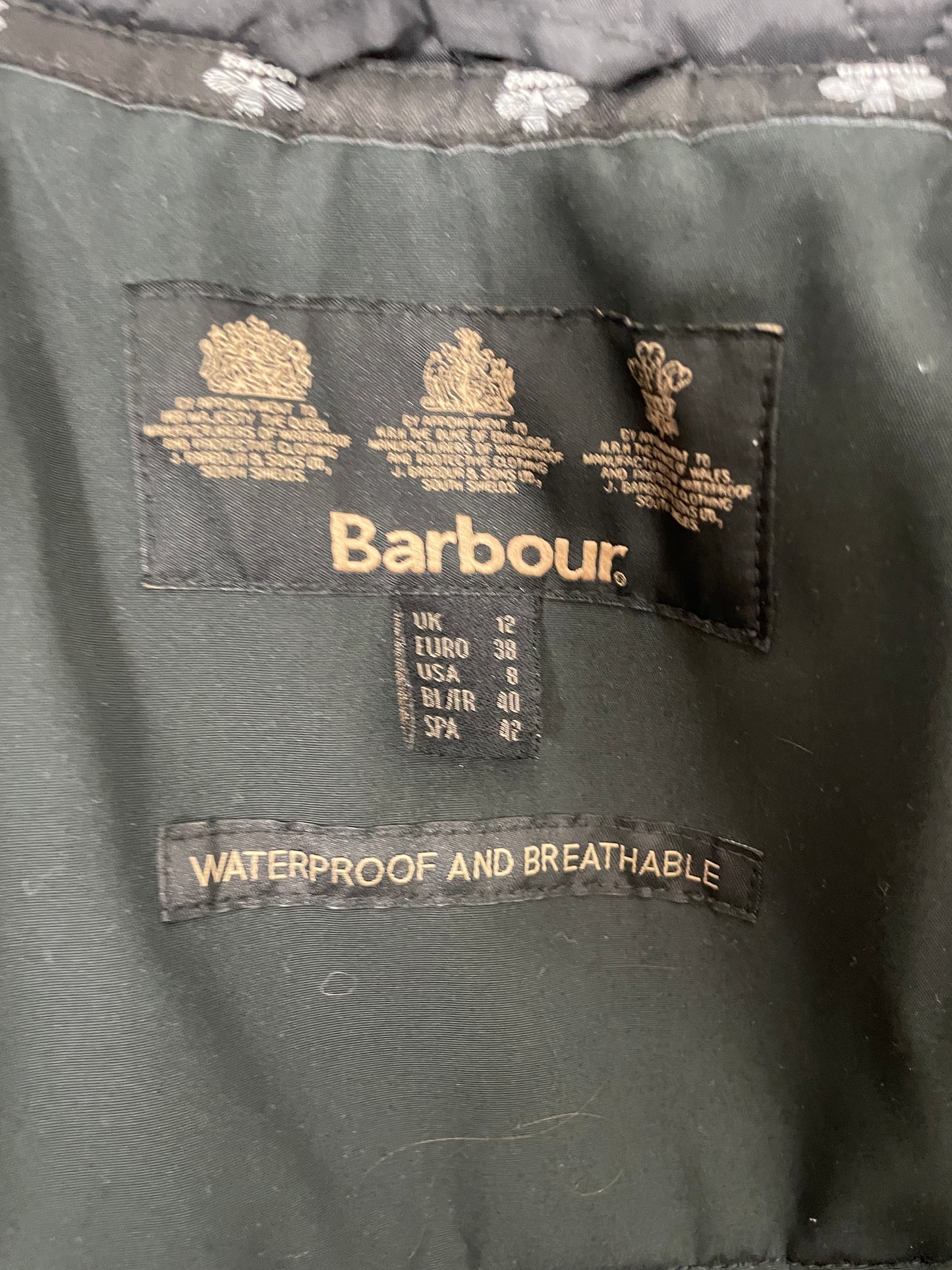 Barbour Waterproof Coat