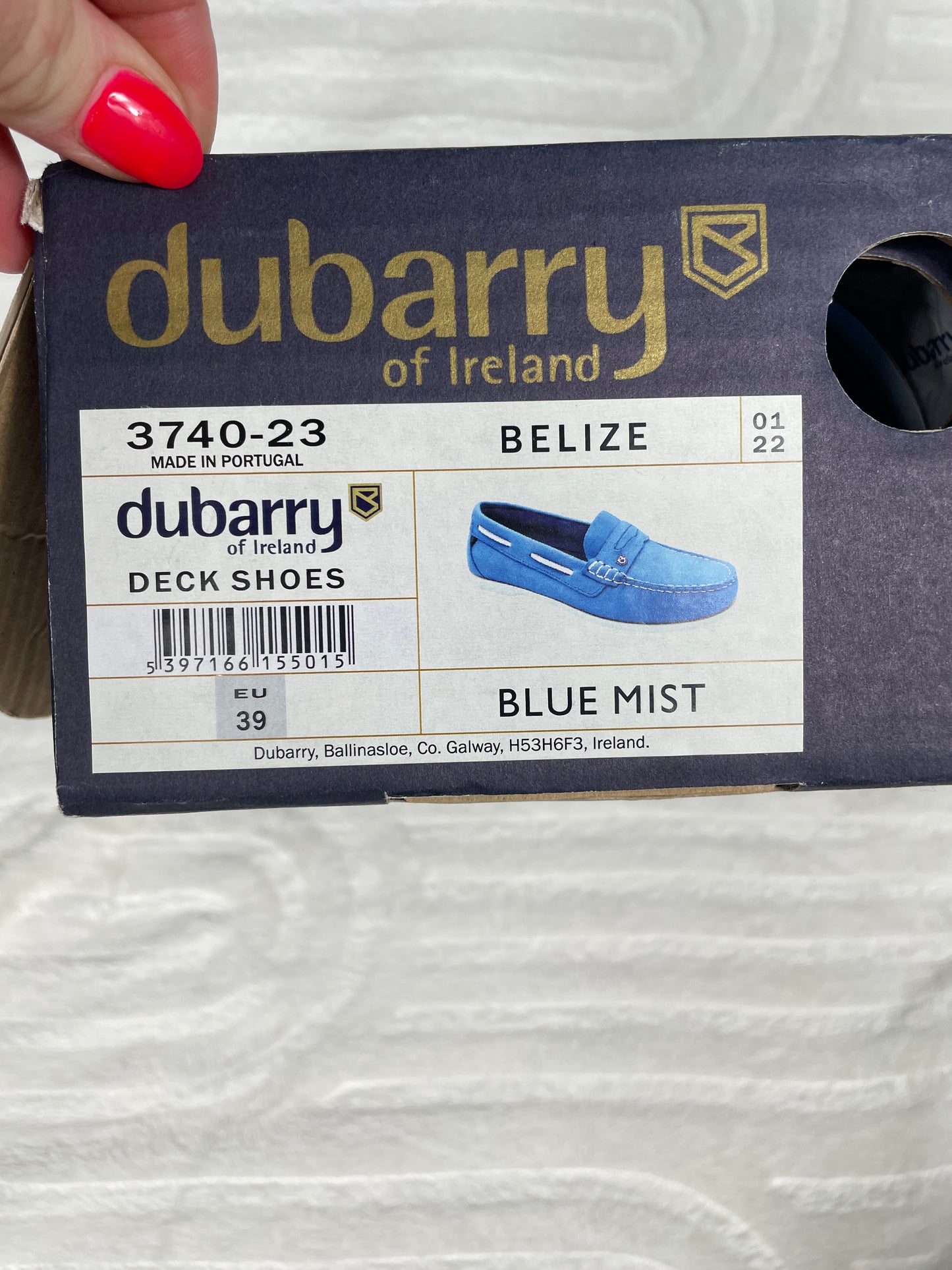 Dubarry Belize Deck Shoe Size 6 (39)