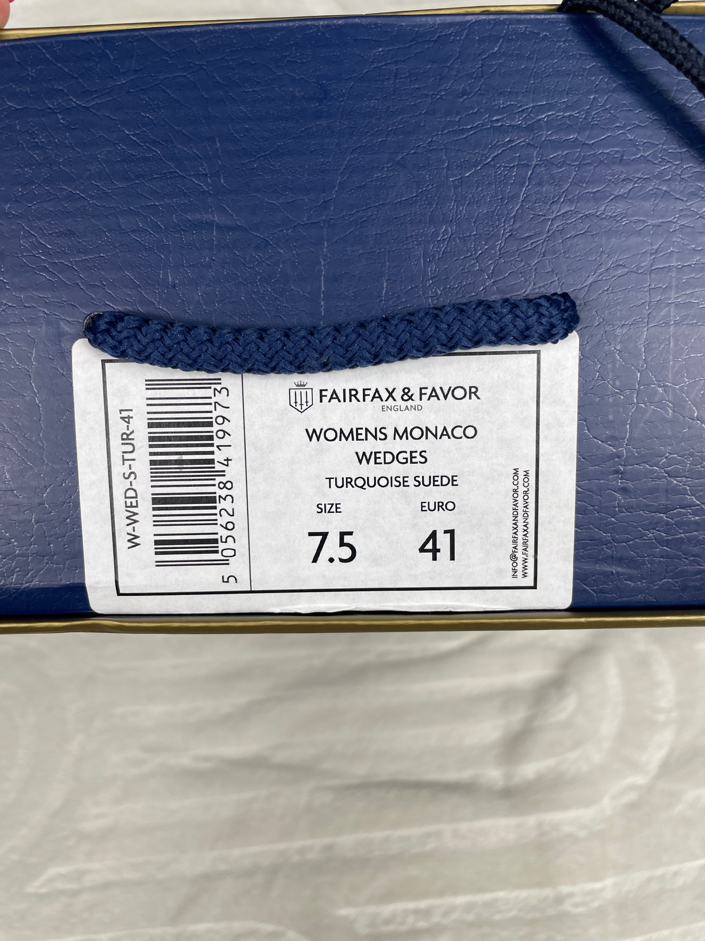 Fairfax & Favor Monaco Wedges Size 7.5