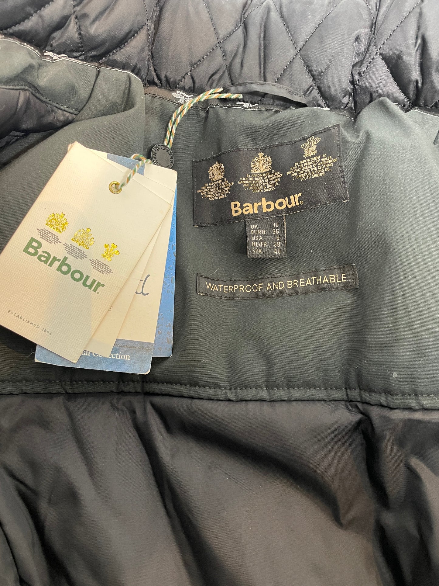 Barbour Waterproof Coat NWT