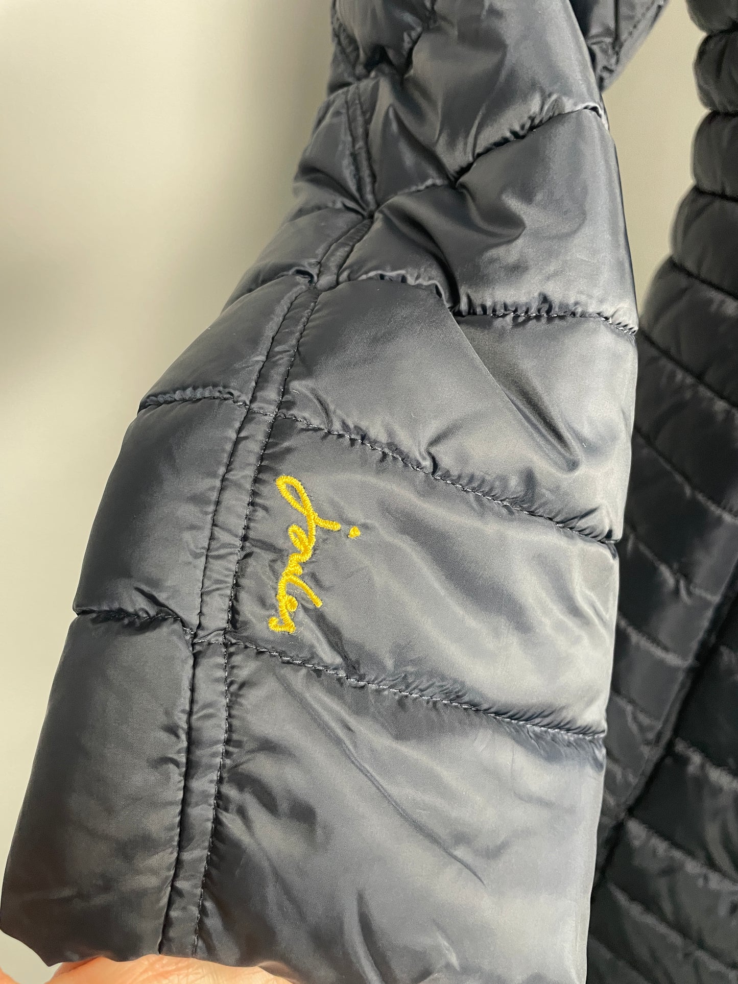 Joules Canterbury Long Navy Coat Size 14