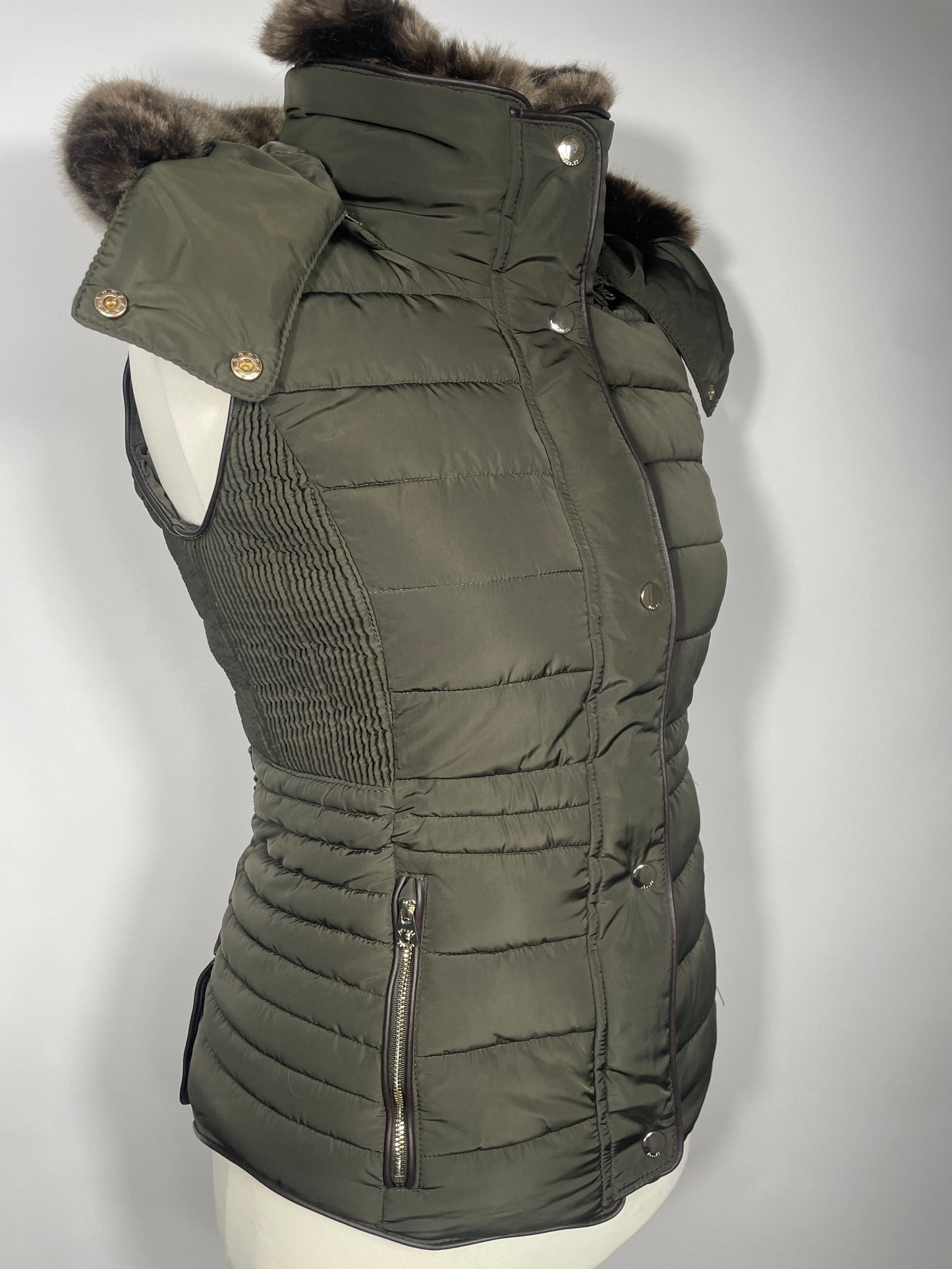 Joules Gilet Green Size 10 & 14
