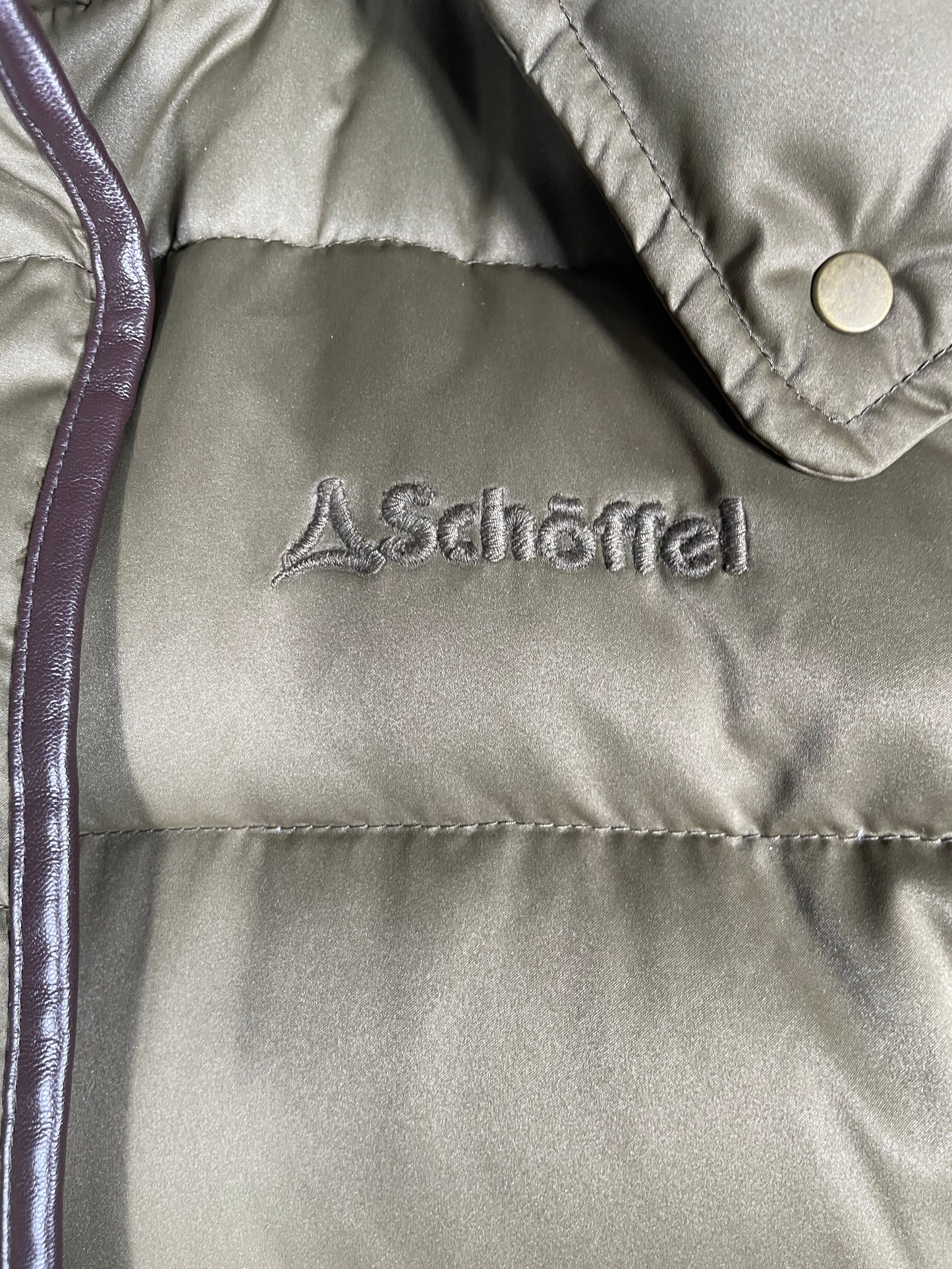 Schoffel Mayfair Down Olive Coat Size 10, 18
