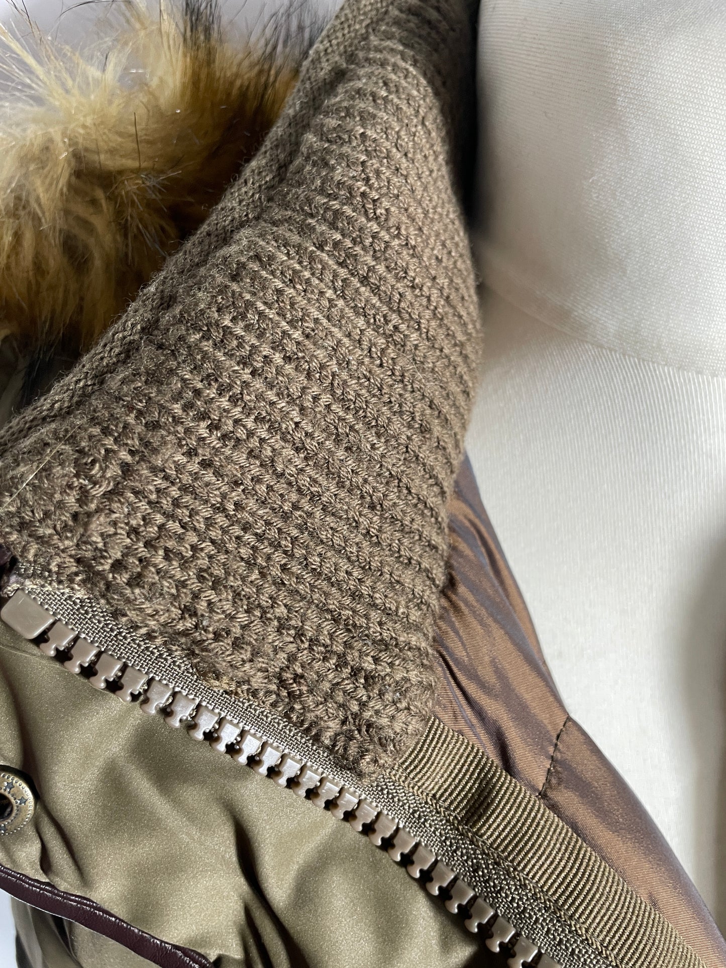 Schoffel Mayfair Down Olive Coat Size 10, 18