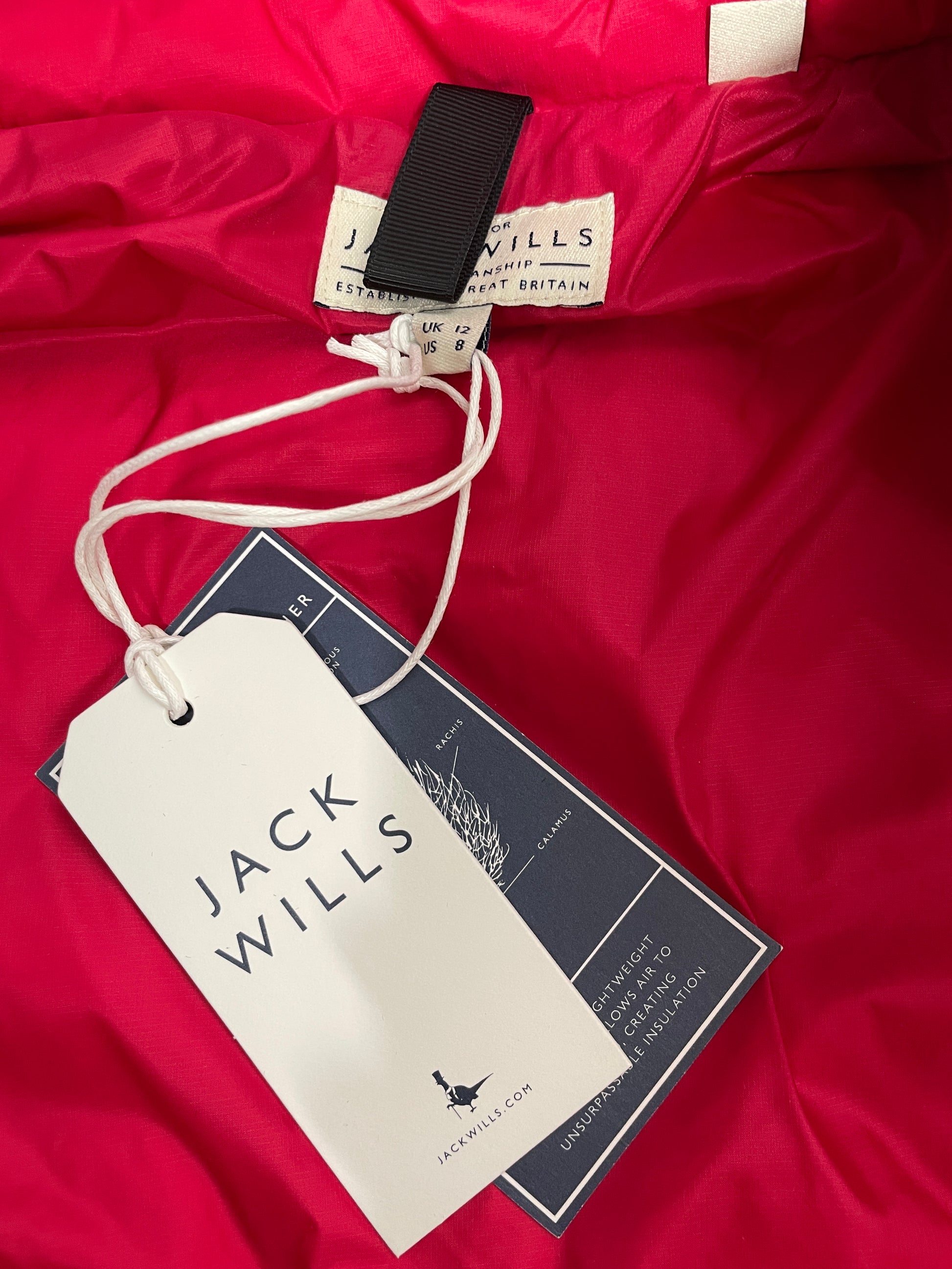 Veste Jack Wills Bleu Marine Et Rouge – Taille UK M, Occasion Très Bon état