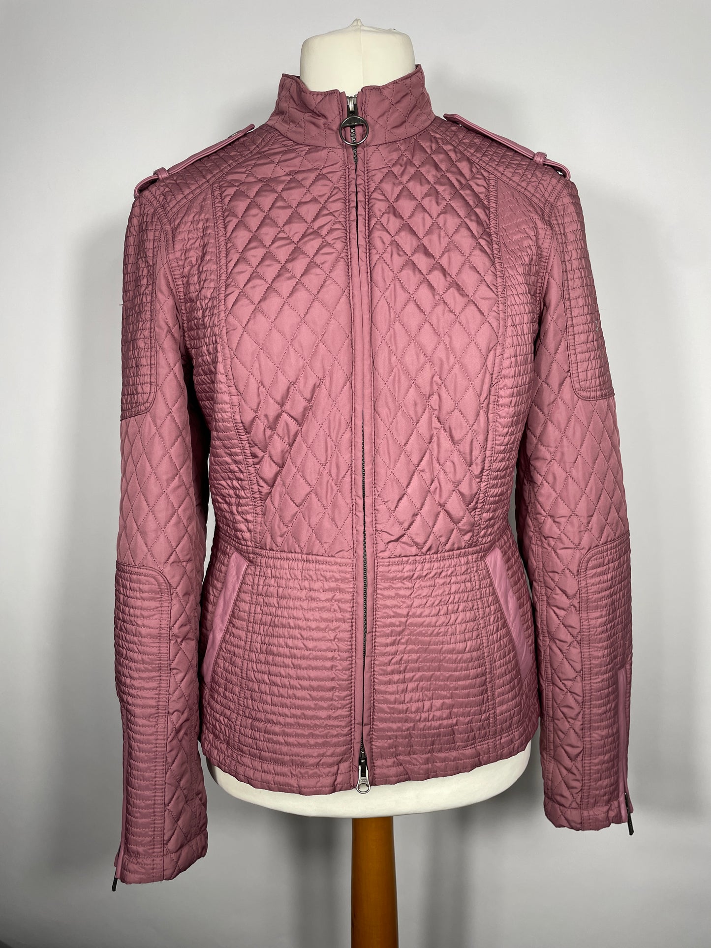 Barbour International Folco Quilt Jacket Size 16