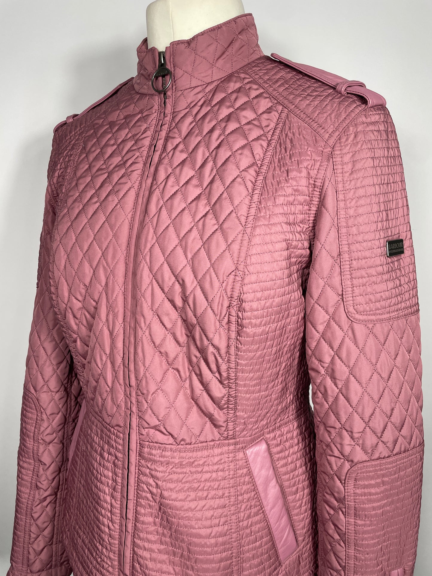 Barbour International Folco Quilt Jacket Size 16