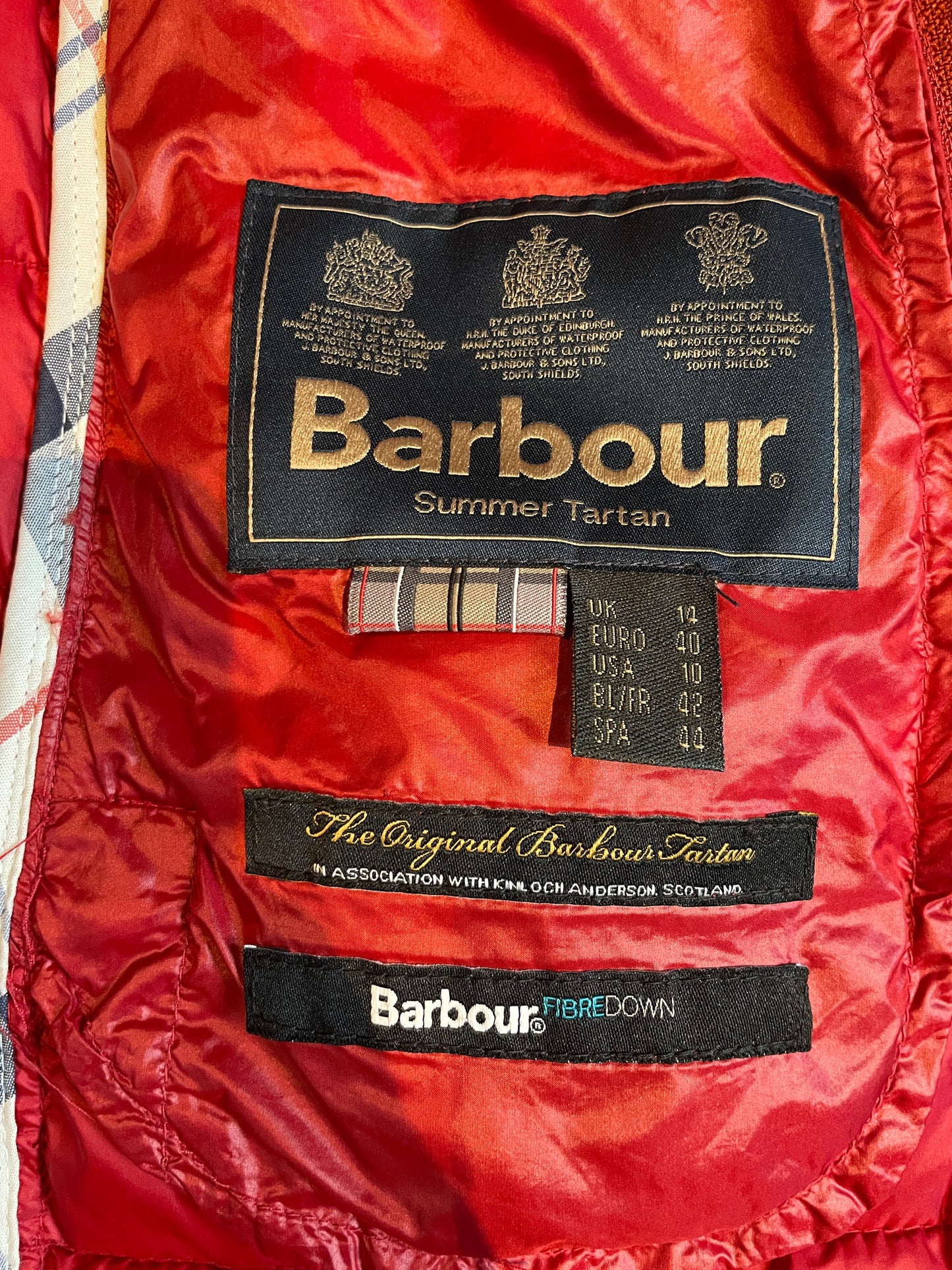 Barbour Lightweight Iona Quilted Jacket Size 14