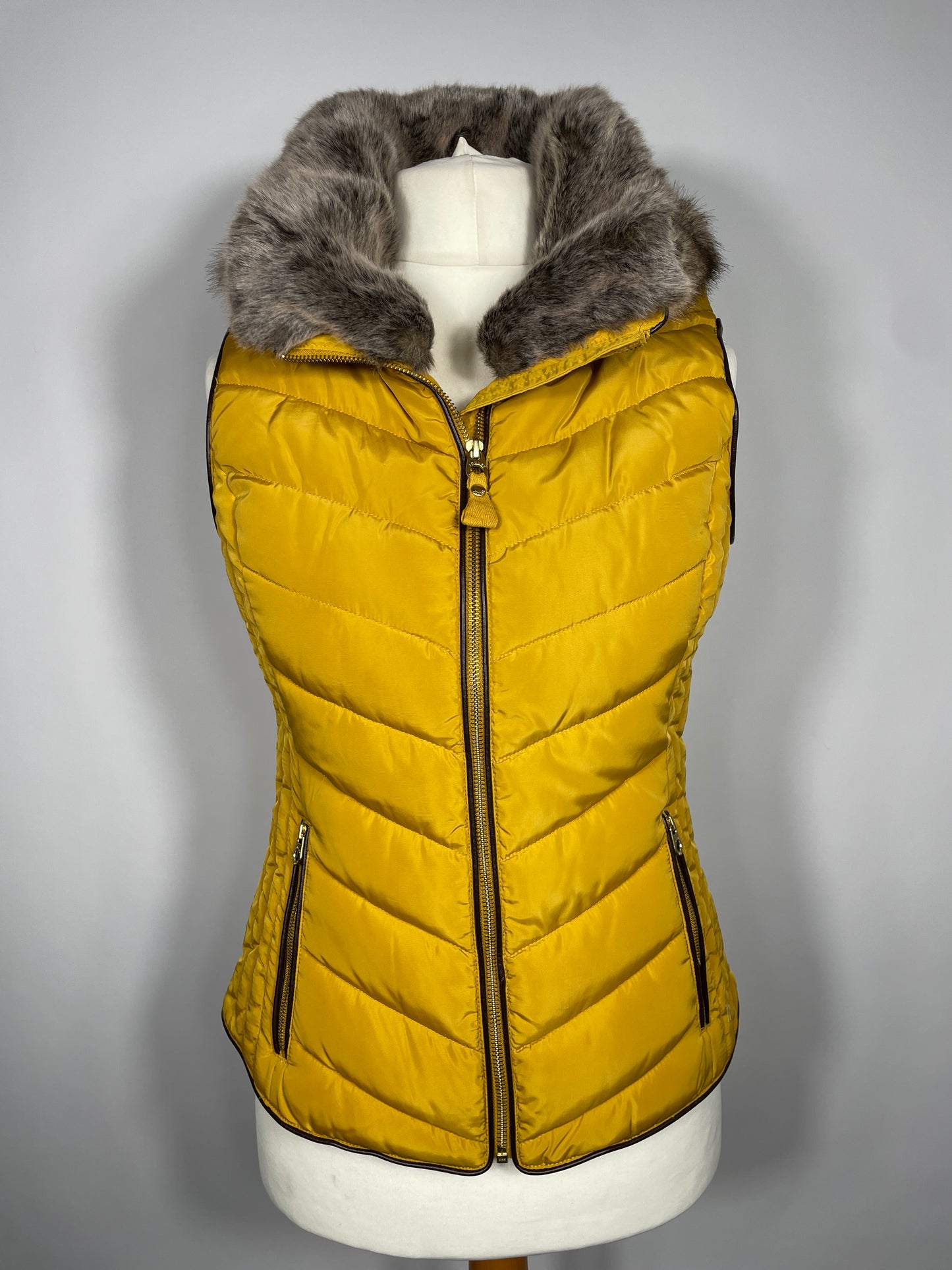 Joules Gilet Caramel/Yellow Size 8 & 12