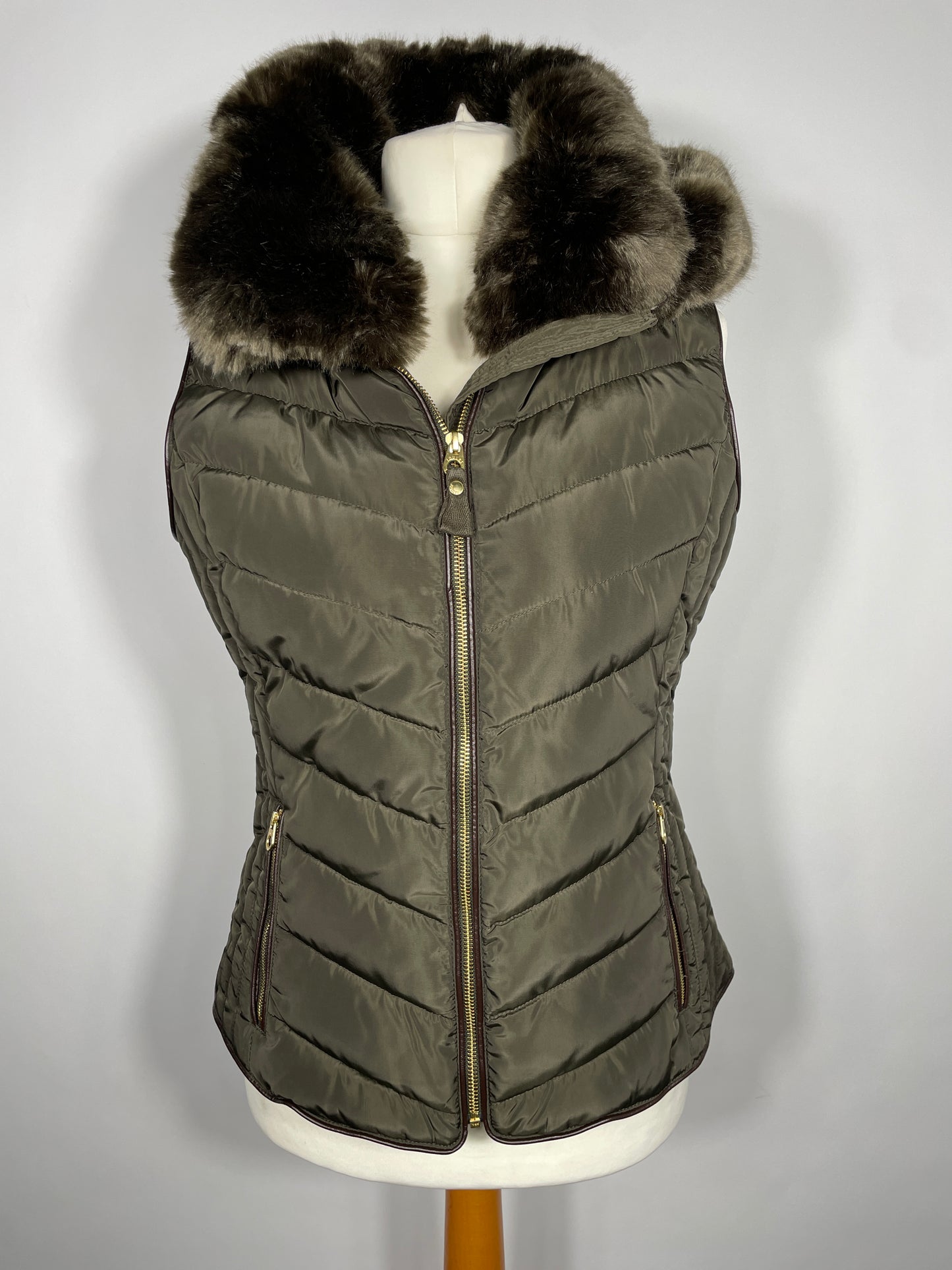 Joules Gilet Green/Khaki Size 6 & 14