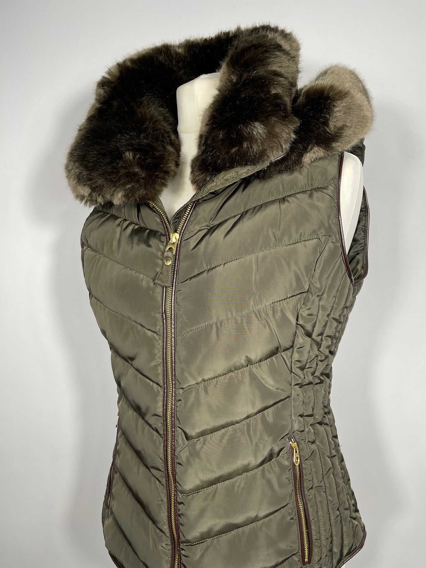 Joules Gilet Green/Khaki Size 6 & 14