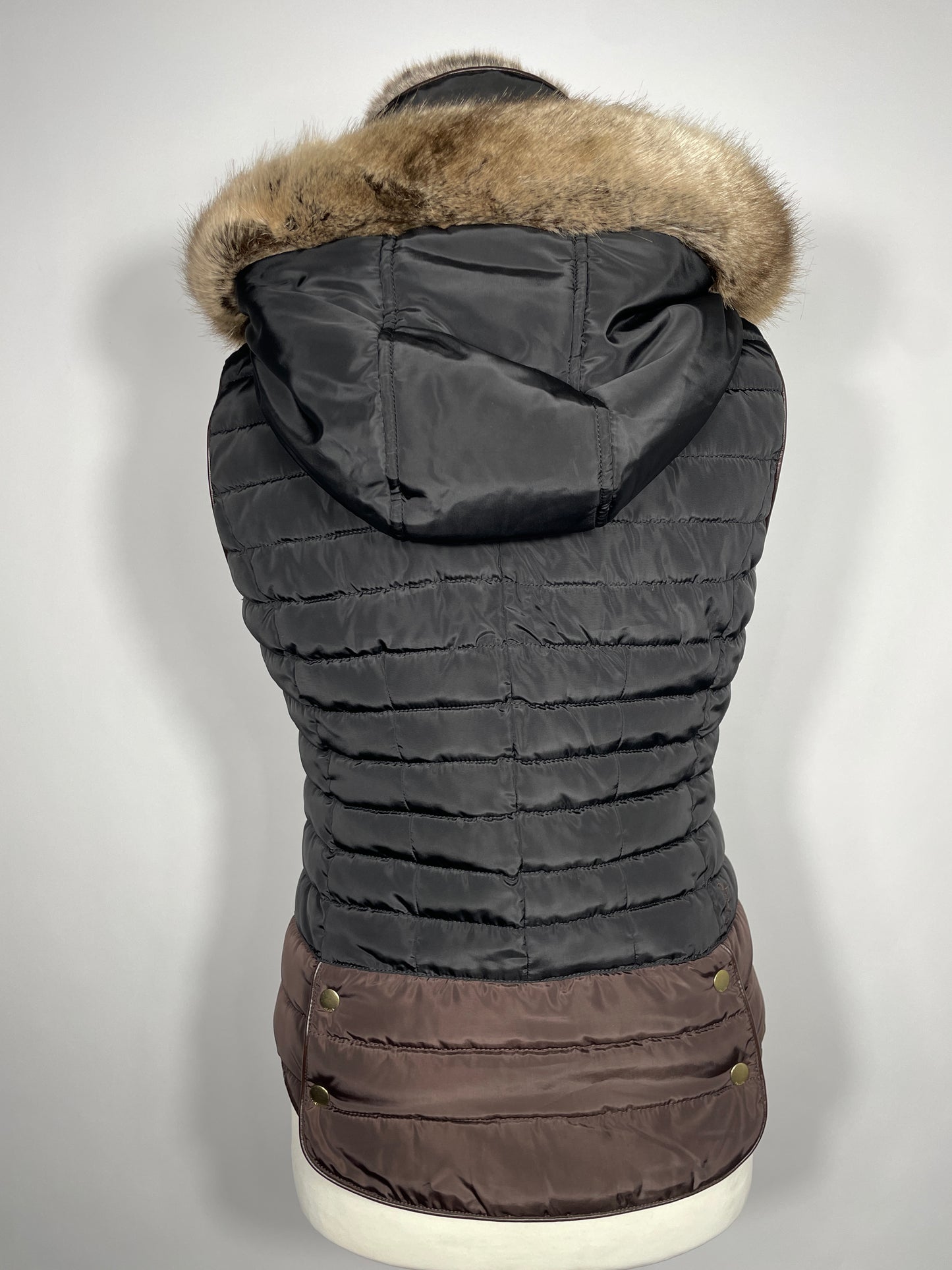 Joules Gilet Black & Brown Size 12