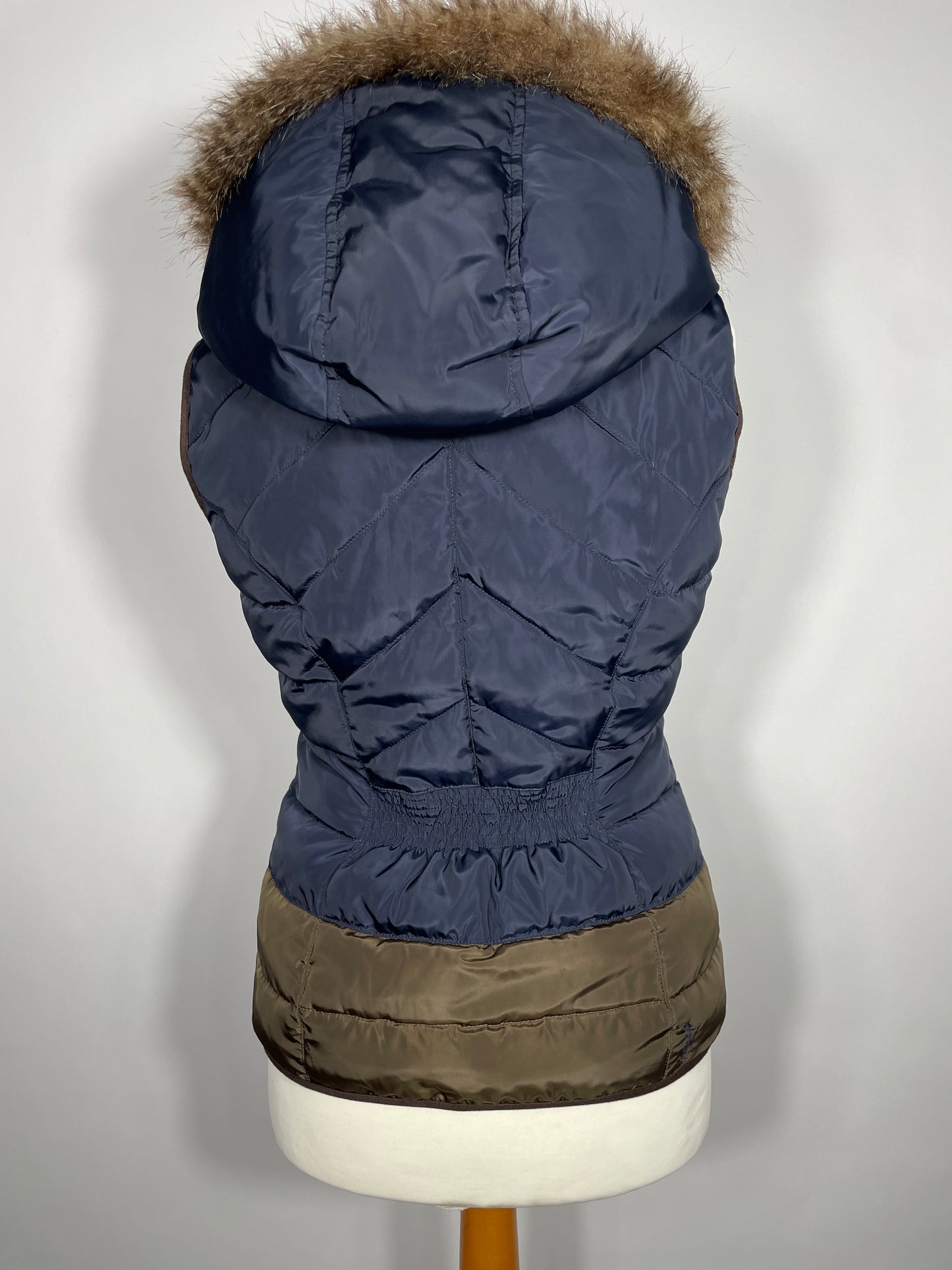 Joules Gilet Blue & Brown Size 10