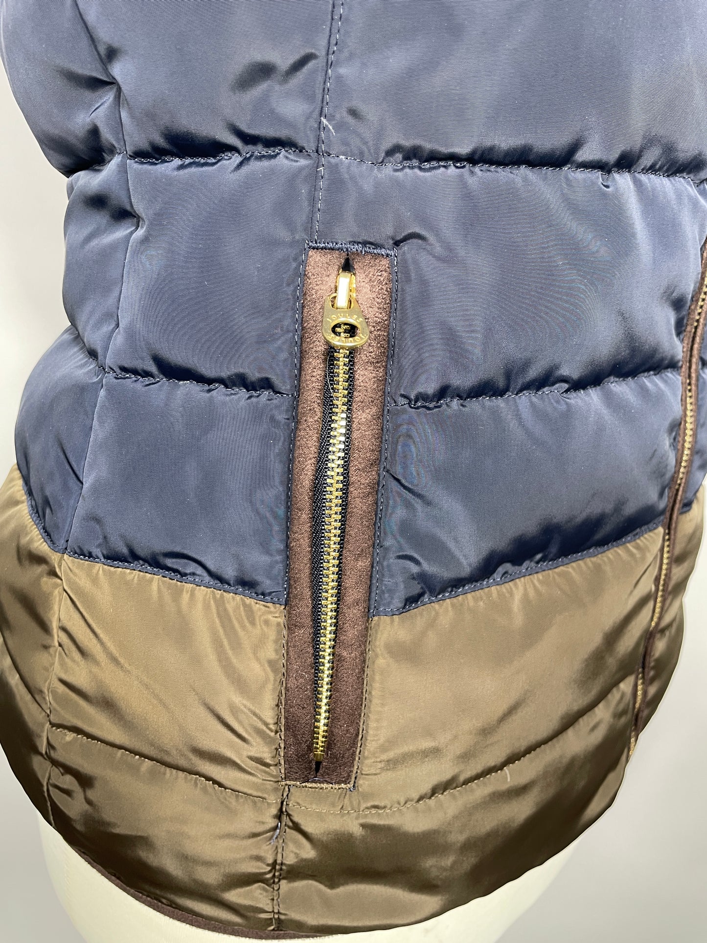 Joules Gilet Blue & Brown Size 10
