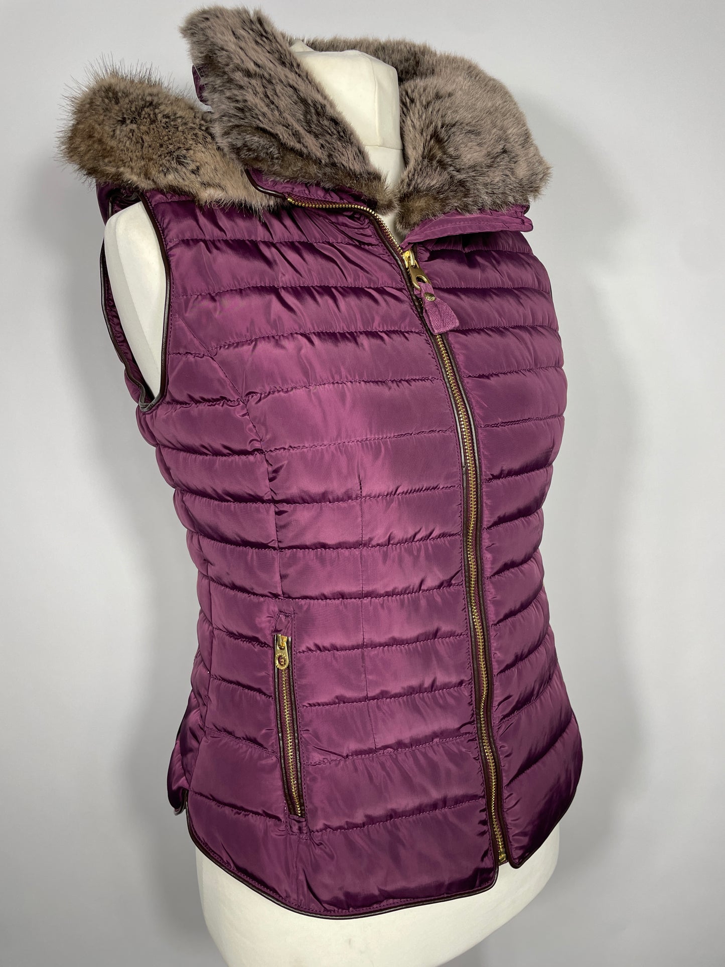 Joules Gilet Purple Size 12
