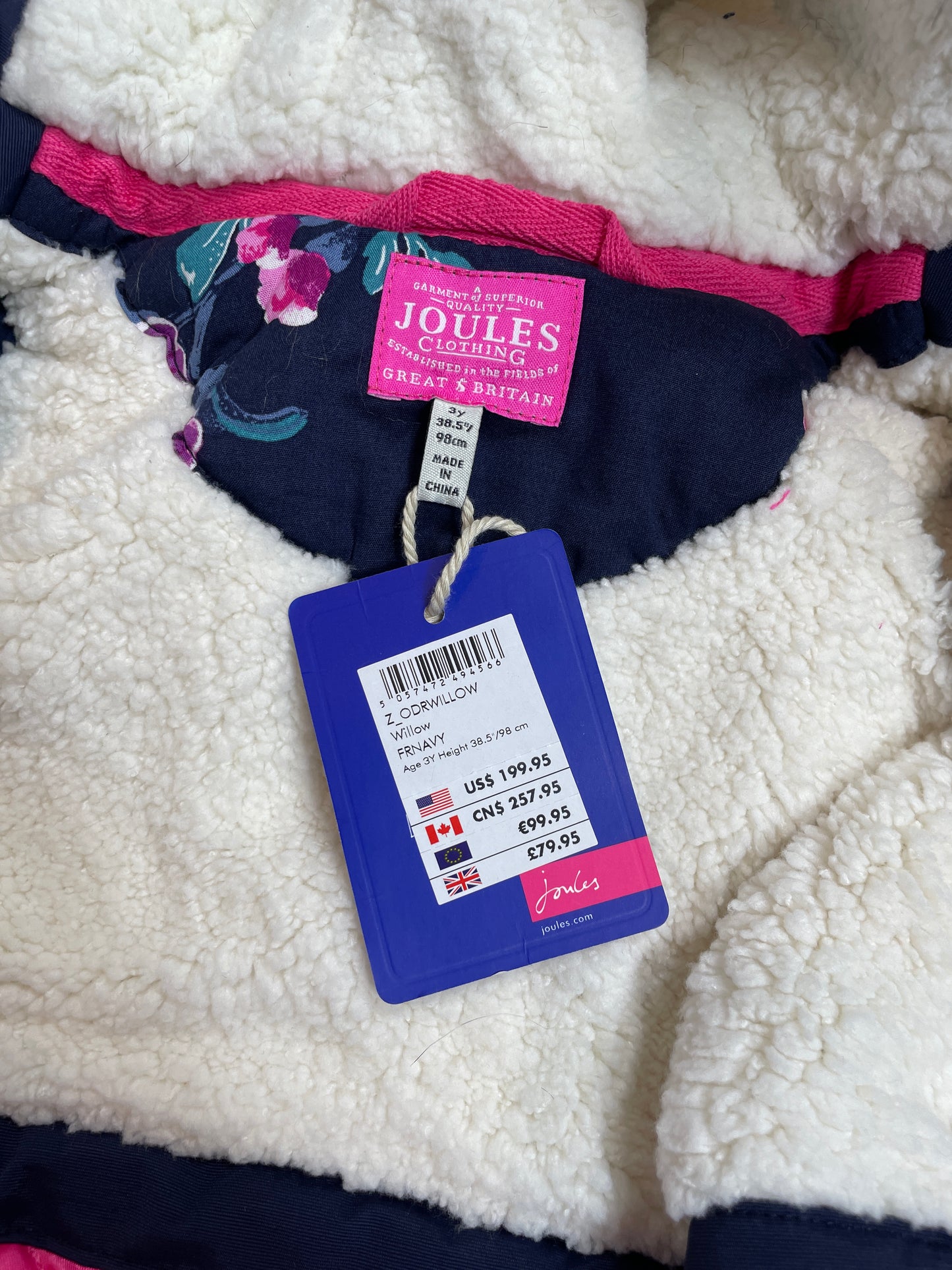 Kids - Joules Coat Age 3