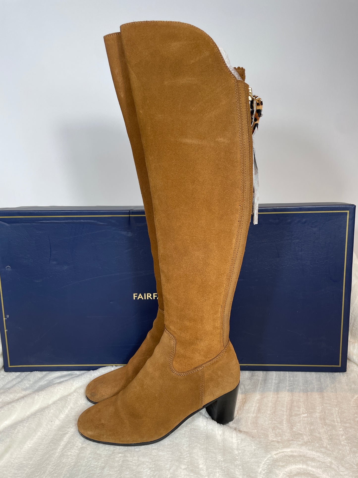 Fairfax & Favor Amira Heeled Over The Knee Boots Size 6