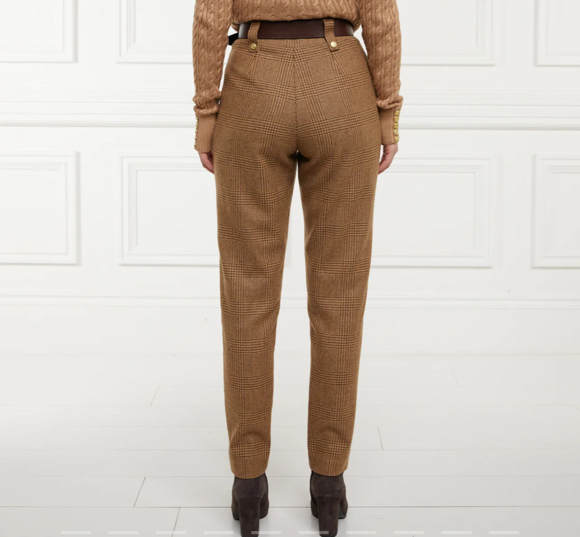 Holland Cooper High Waisted Peg Trousers