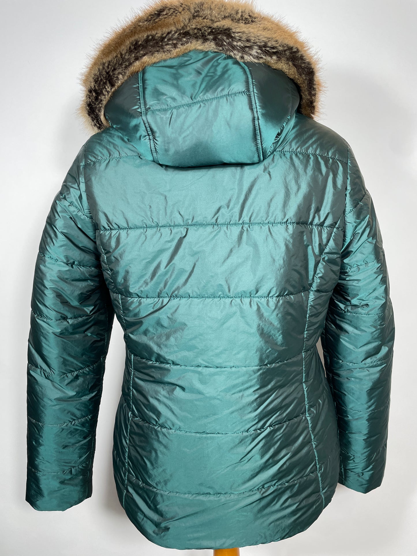Barbour Green Quilted Coat Size 12 & 14