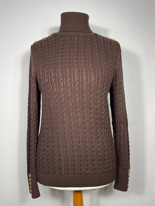 Holland Cooper Polo Neck Jumper Size L