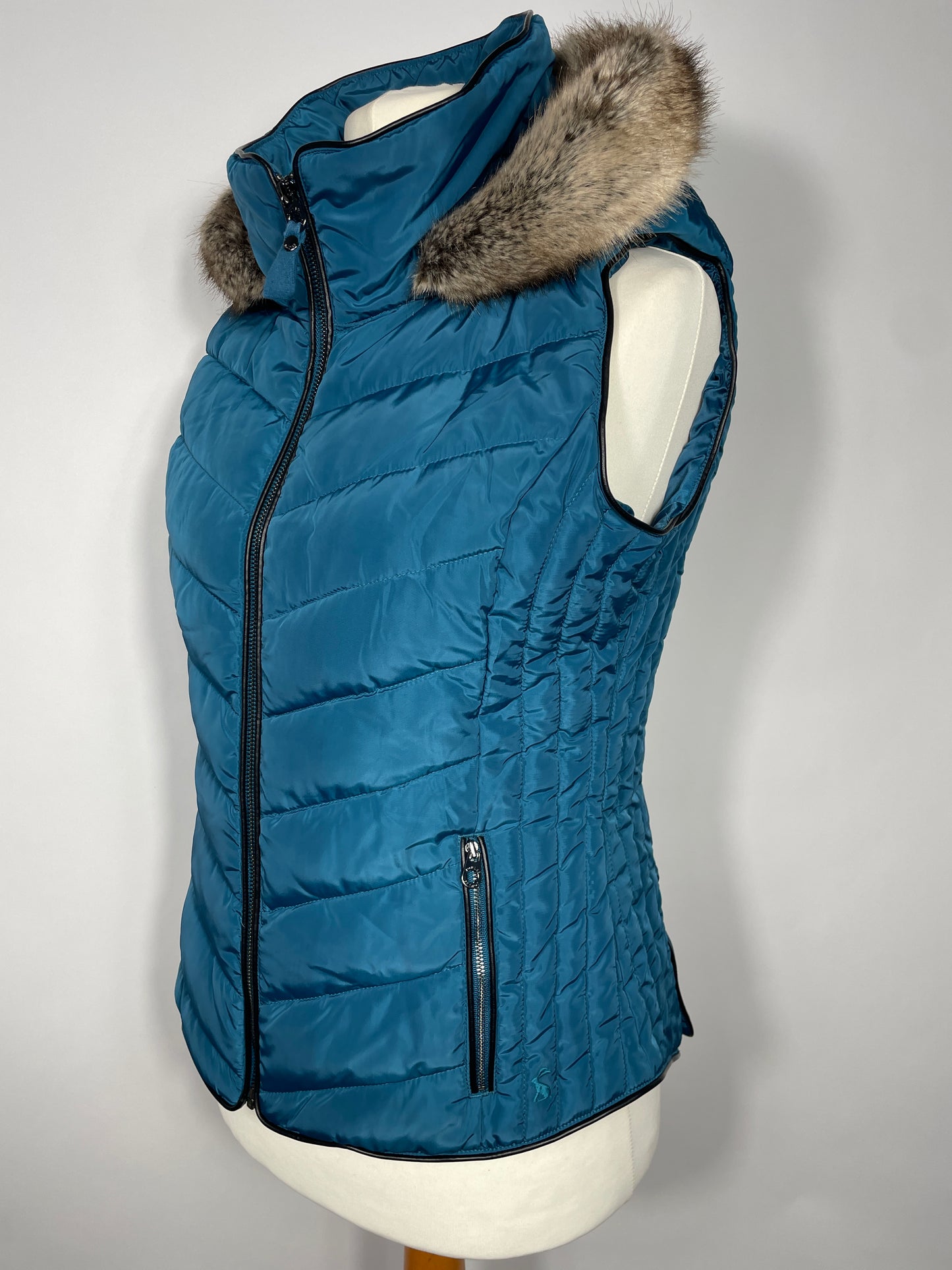 Joules Teal Gilet Size 14