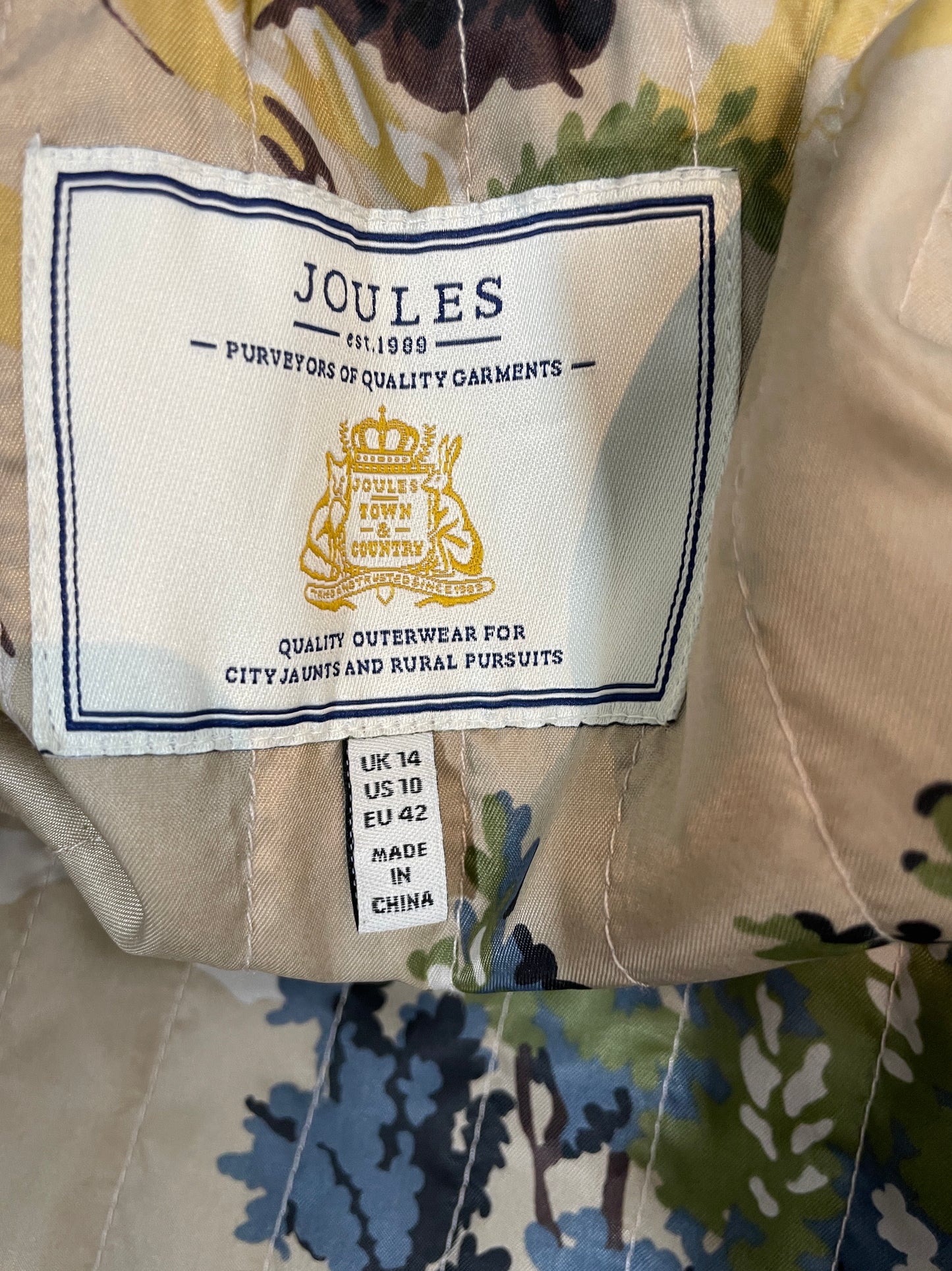 Joules Field Coat Size 14