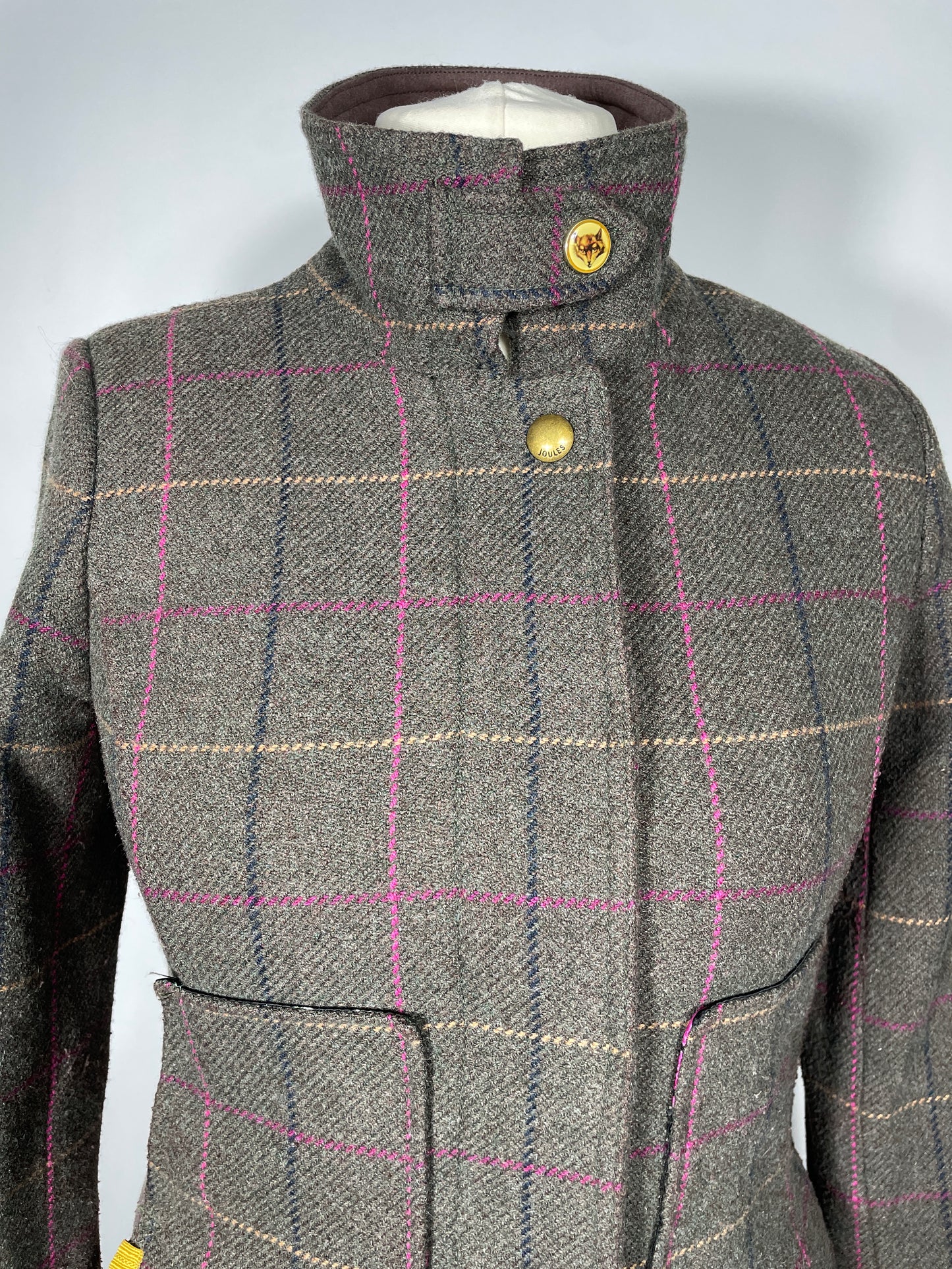 Joules Field Coat 'Heather Check Tweed'