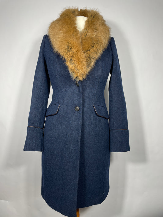 Joules Langley Coat 'Navy Tweed'