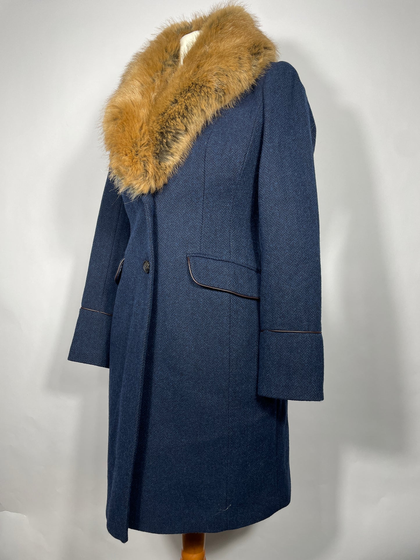 Joules Langley Coat 'Navy Tweed'
