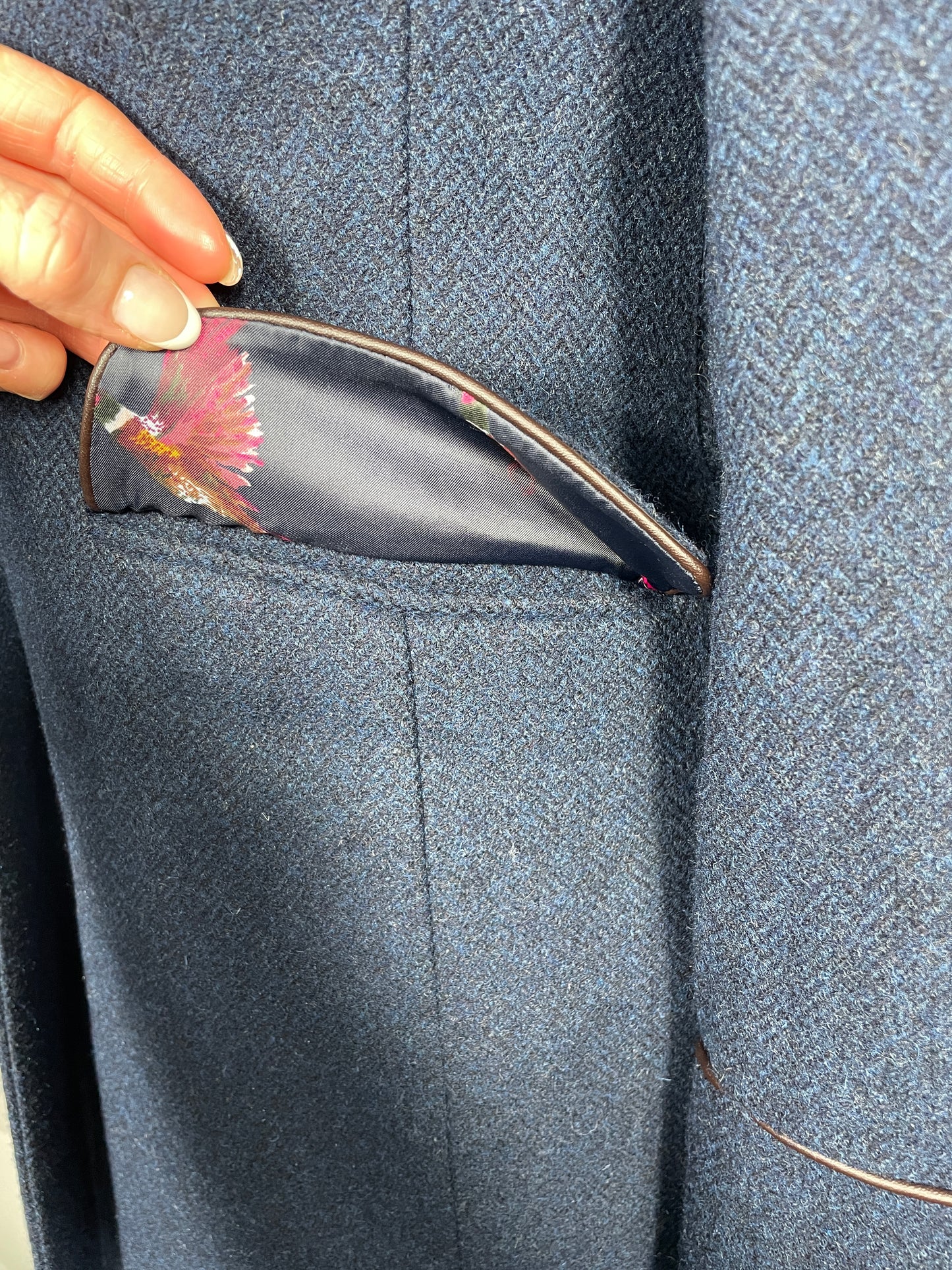 Joules Langley Coat 'Navy Tweed'
