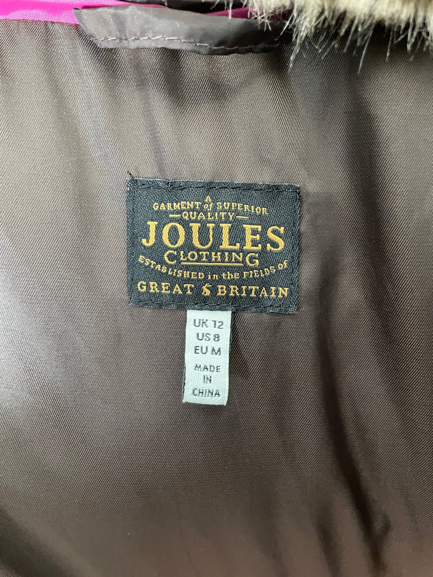 Joules Cherington Coat Size 12