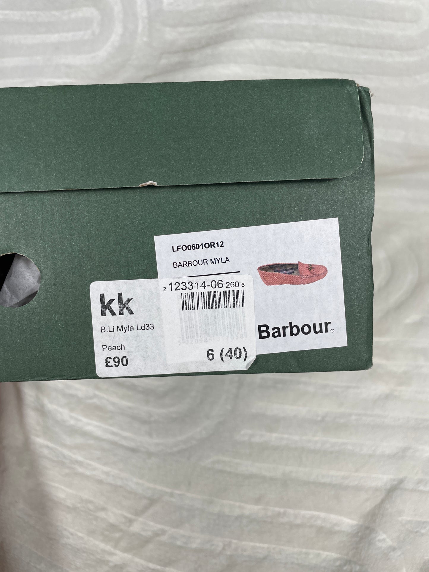 Barbour Loafers Size 6 - New With Box